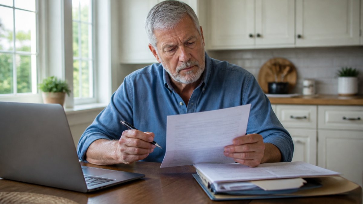 Infographic process for completing form CMS-L564 to avoid a Medicare Part B penalty while reviewing employment records.